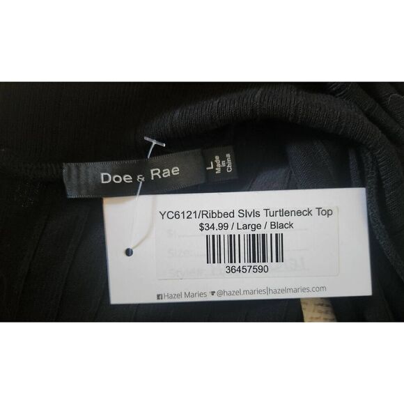 Doe & Rae long ribbed half zip top, NWT - Picture 6 of 11